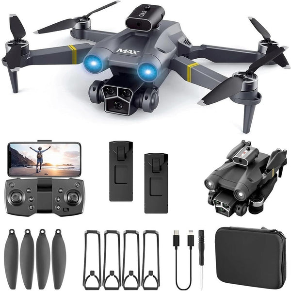 M3 Max Drone with HD Camera | Foldable RC Drone with Dual Camera, Obstacle Avoidance & Smart Features