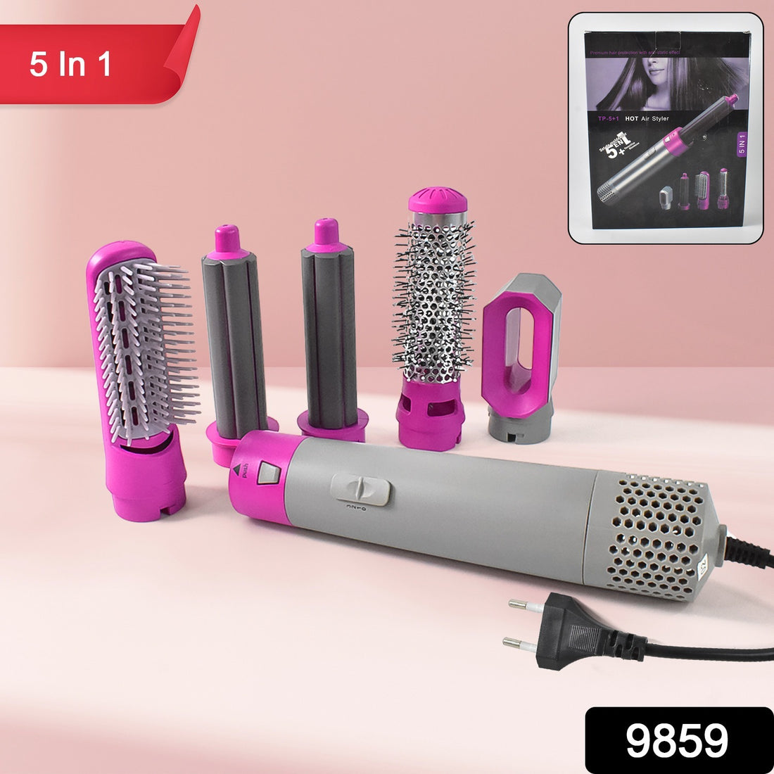 5-in-1 Hair Styler & Dryer Brush | Volumizer, Curler & Smoother