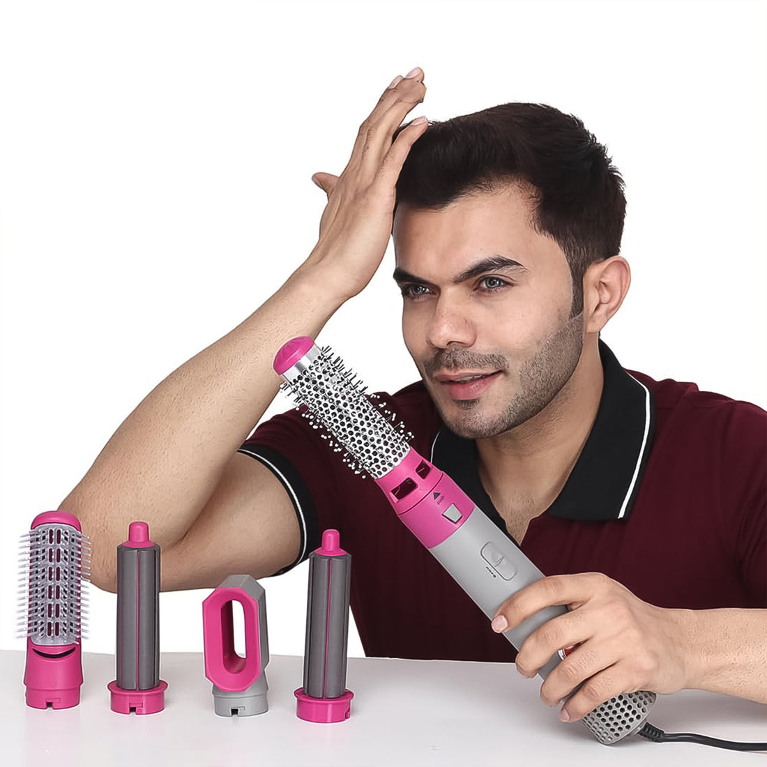 5-in-1 Hair Styler & Dryer Brush | Volumizer, Curler & Smoother